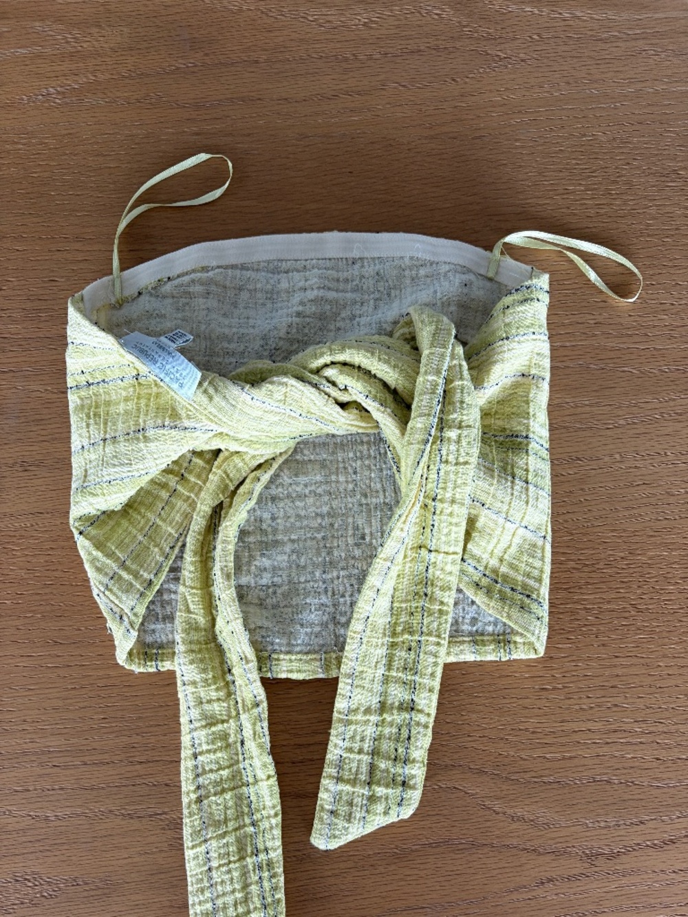 Tube Top Tie Back